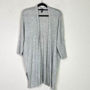 Eileen Fisher Ribbed Merino Wool Dolman Sleeve Cardigan Women's Size S/M